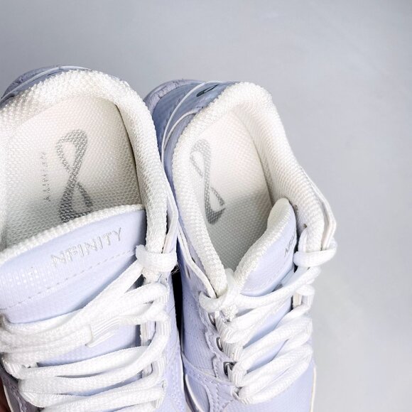 NEW NWOB NFINITY Rival White NF-1013-000 Lace Up Cheer Shoes Y12 Girls Size 12 - Picture 6 of 15